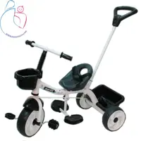 سه چرخه babyland مدل هارلی رنگ مشکی مامزنینی