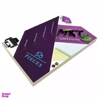 کاغذ A4 سوپر گلاسه پشت چسب دار MKT مدل براق کد M01 بسته 25 عددی