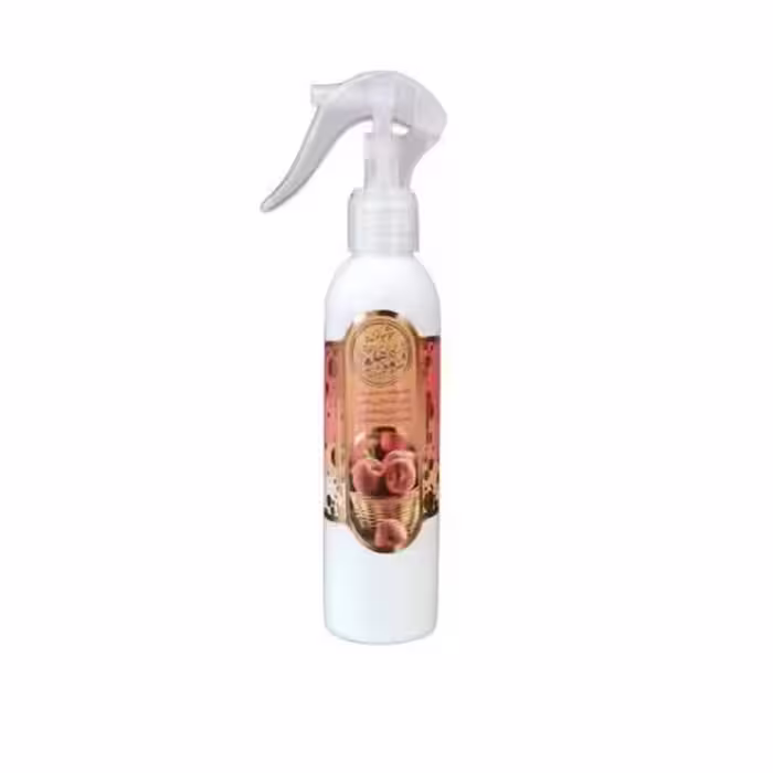 اسپری عطر میوه هلو اقتصادی طیبستان فدک (خوش بو کننده درمانی بدن و هوا )