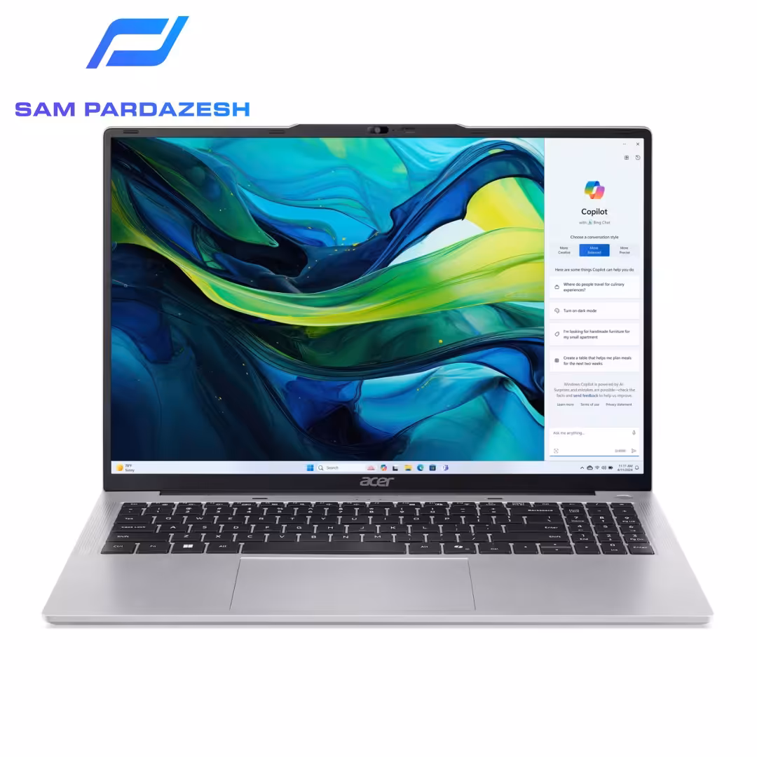 لپ تاپ ایسر Acer Aspire Lite AL16 52P 32E3 I3(1305U) 16 DDR5 1 SSD INTEL | سام پردازش