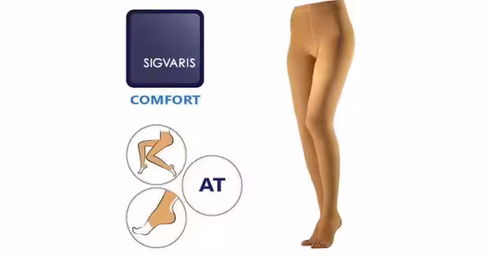 جوراب واریس شلواری کامفورت سیگواریس کلاس فشار دو Sigvaris CF2 AT - کد 288