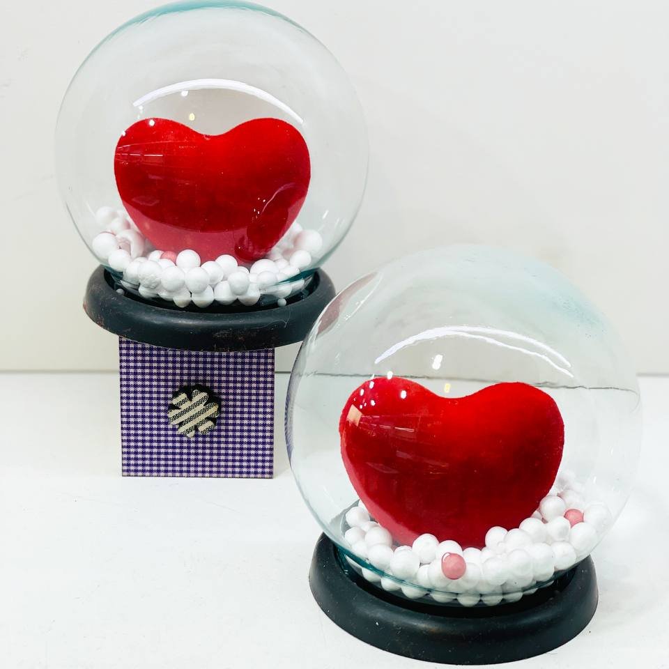  گوی شیشه ای قلب، کادویی 