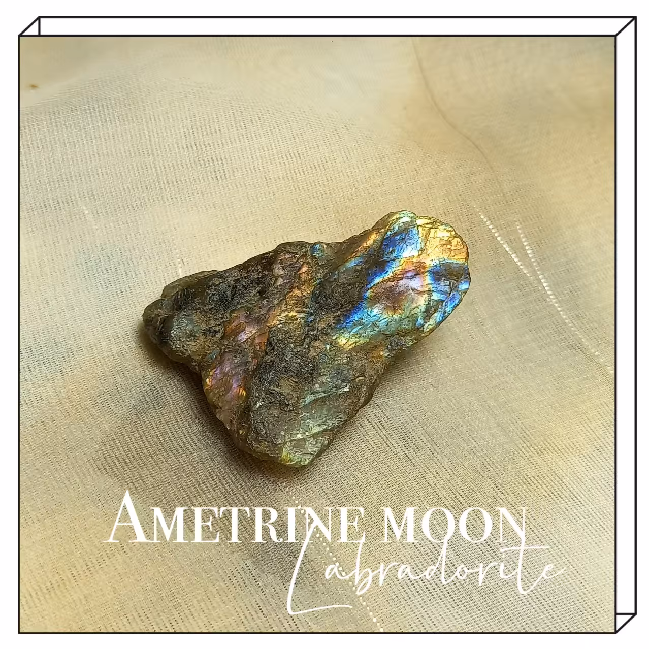 لابرادوریت پرطاووسی راف( خام و دست نخورده) 