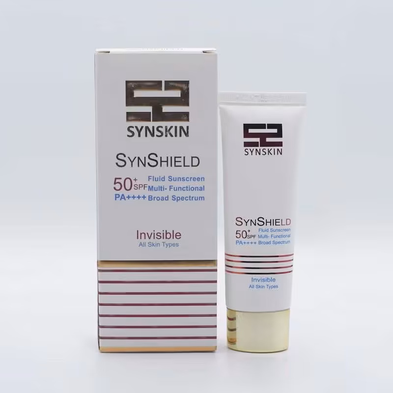 ضد آفتاب فلوئید SPF50  بی‌رنگ مناسب انواع پوست ساین اسکین