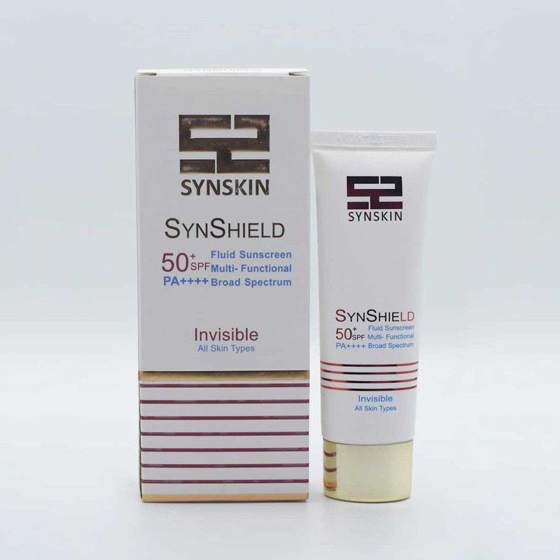 ضد آفتاب فلوئید SPF50 بیرنگ مناسب انواع پوست ساین اسکین