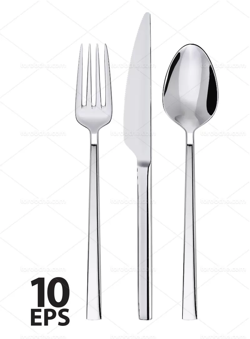 وکتور قاشق چنگال چاقو | گرافیک با طعم تربچه