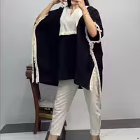 مانتو شلوار لنین اریکا با طرح زیبا