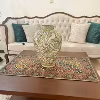 رومیزی ترمه طرح# ماهچین فوق العاده زیبا و بی نظیر  مناسب برای مشکل پسندان و موافق با مبلمان اسپرت