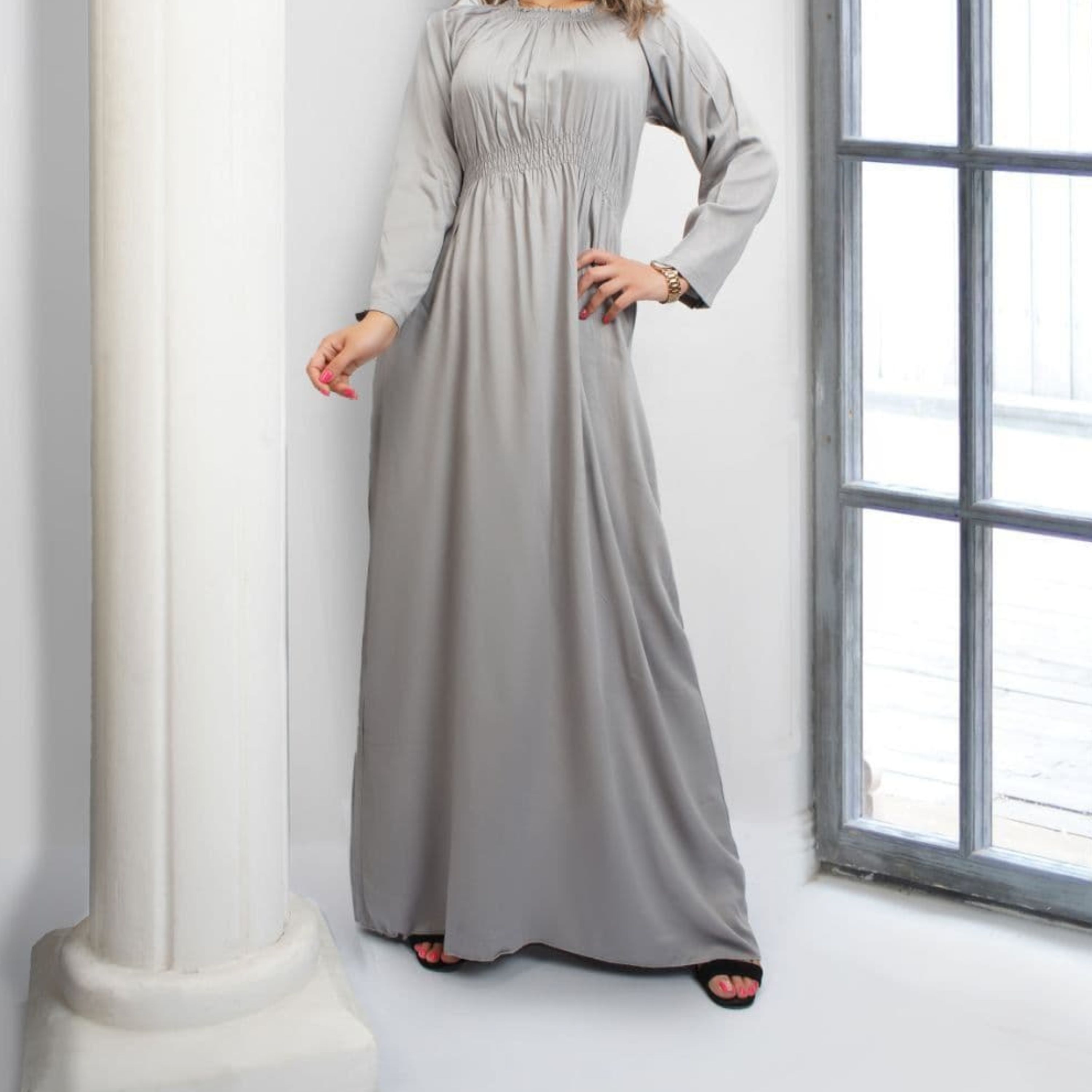 ساحلی نخی کیفیت پارچه اعلا یقه کشی دو حالته قایقی و خشتی