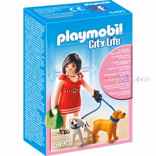 woman with puppies كد5490