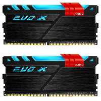رم کامپیوتر دوکاناله ژل مدل EVO X DDR4 RGB حافظه 16 گیگابایت و فرکانس 4266 مگاهرتز