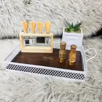 سینی توری کف چوب متحرک. مستطیل.  وسفید