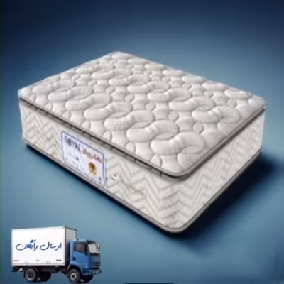 تشک دونفره فول طبی فنری دو طرف پددار رویال 10 ( 180 در 200 سانتیمتر ) 10 سال گارانتی
