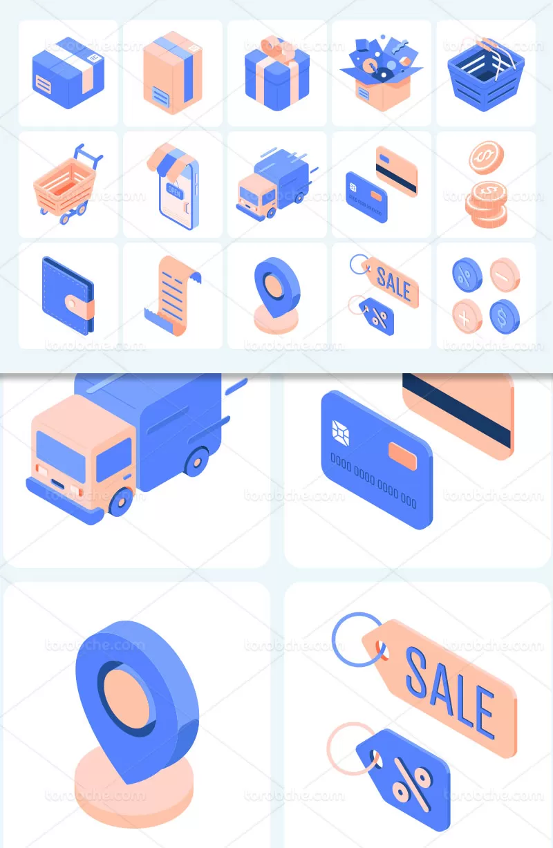 وکتور آیکون خرید | گرافیک با طعم تربچه