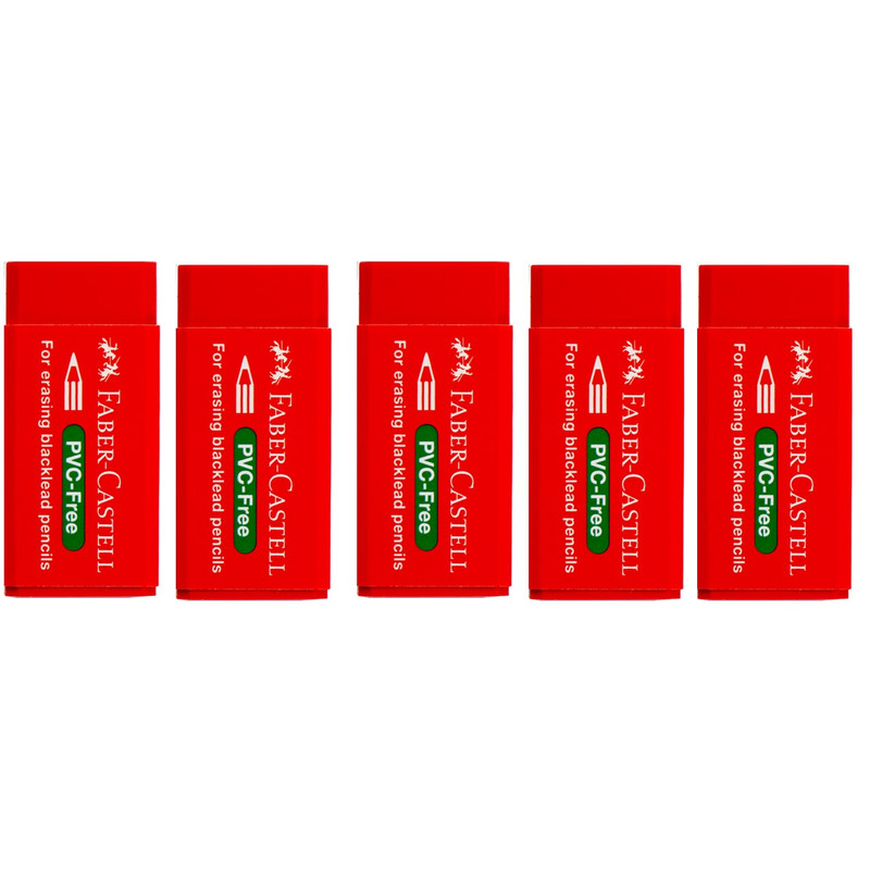 پاک کن فابر کاستل مدل PVC بسته 5 عددی