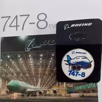 پین یقه بوئینگ 747 طرح Pudgy