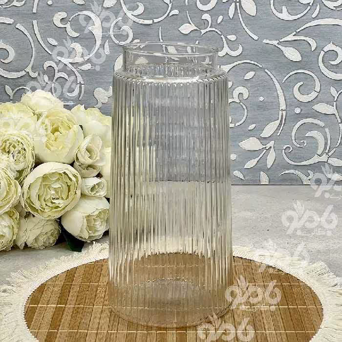 گلدان شیشه ای بلور .آندیا