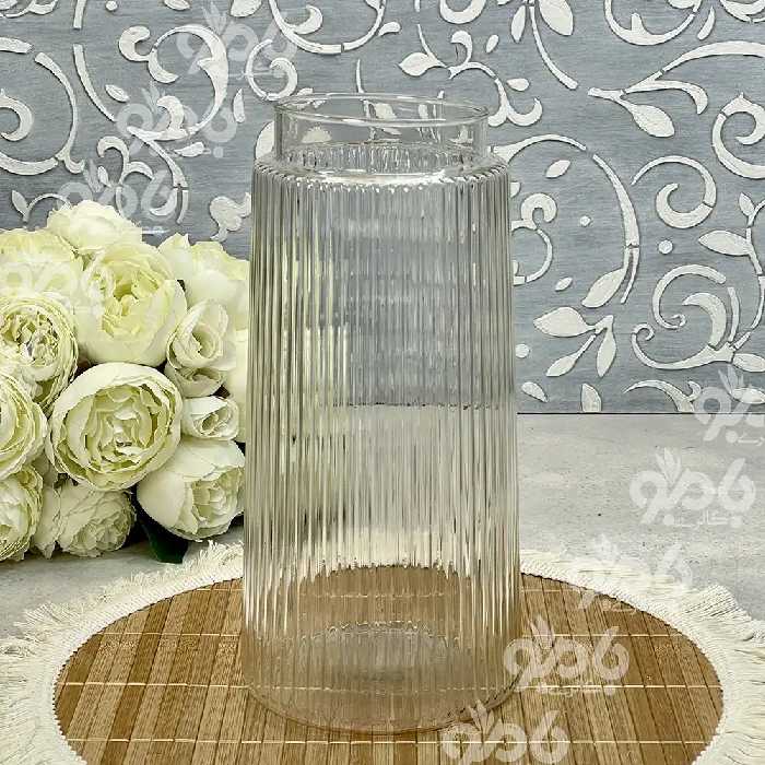 گلدان شیشه ای بلور .آندیا