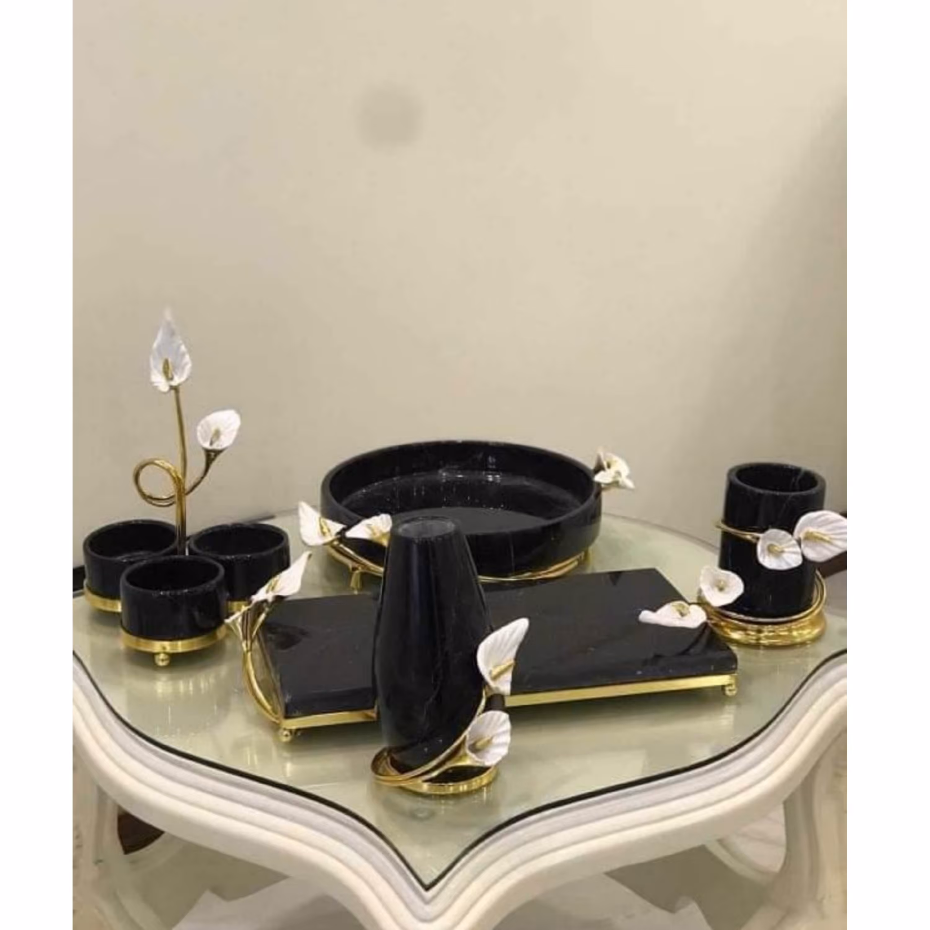 ست پذیرایی 5تیکه گل شیپوری