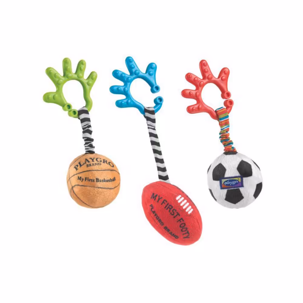 آویز کریر توپ پلی گرو Playgro بسته 3 عددی