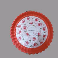 سینی پلاستیکی دایره ای دالبری،رنگ صورتی،قطر45،اندازه بزرگ