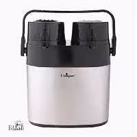 فلاسک دو قلو 1/3 استیل شیشه دار یونیک کد 9030