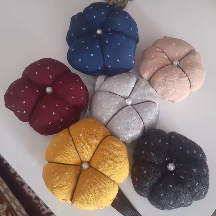 جاسنجاقی مدل گل بسته ی 6 عددی سه عدد ساده سه عدد مچی