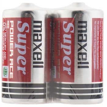 باتری سایز متوسط مکسل مدل سوپر پاور ایس بسته 2 عددی