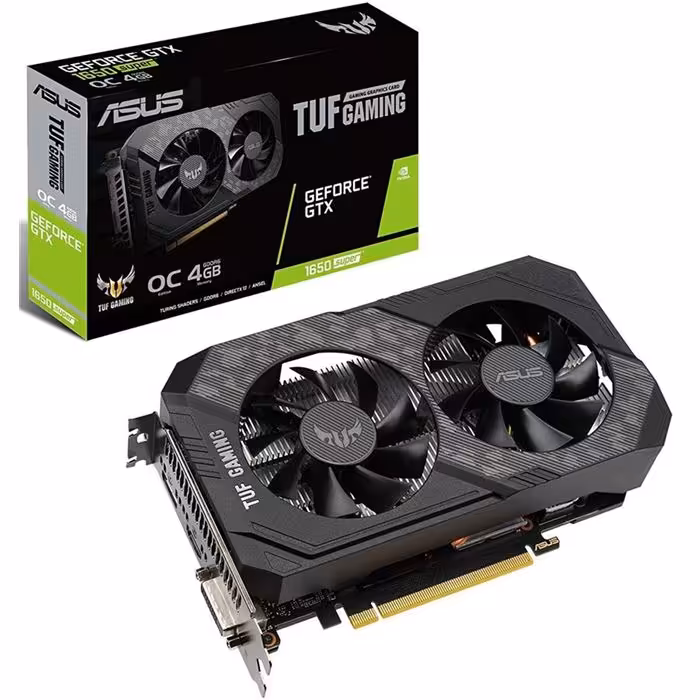 کارت گرافیک ایسوس مدل TUF-GTX1650S-O4G-GDDR6-GAMING با حافظه 4 گیگابایت
