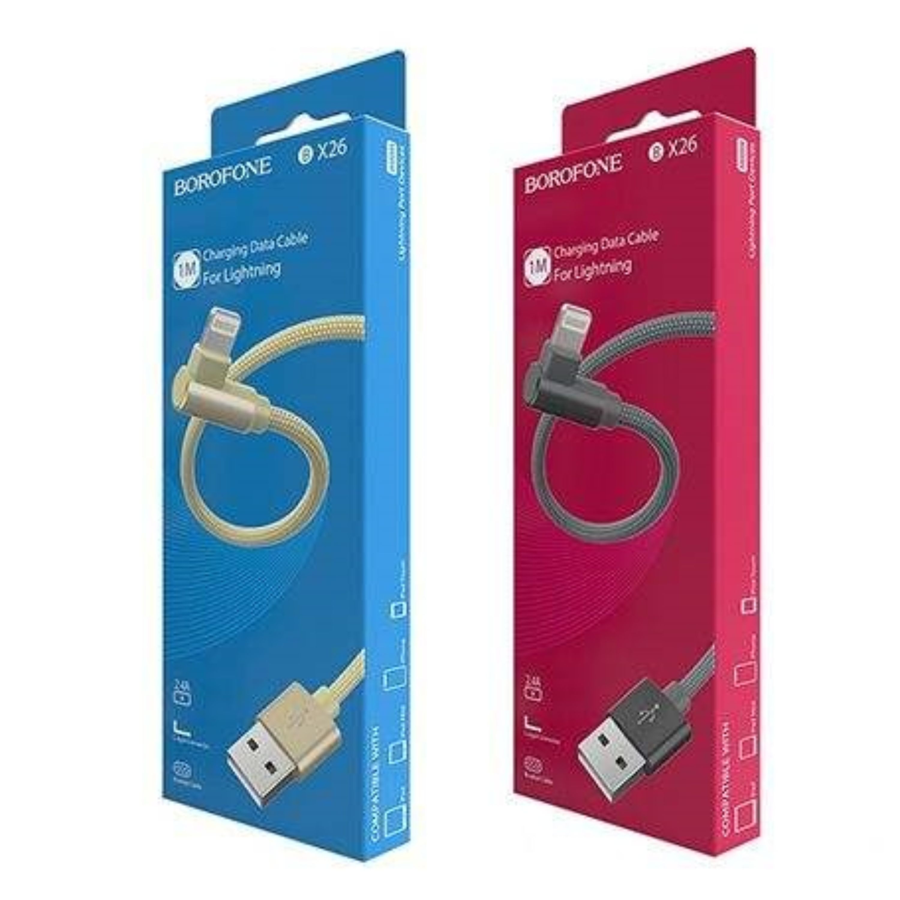 کابل کنفی آیفونی Borofone BX26 1m