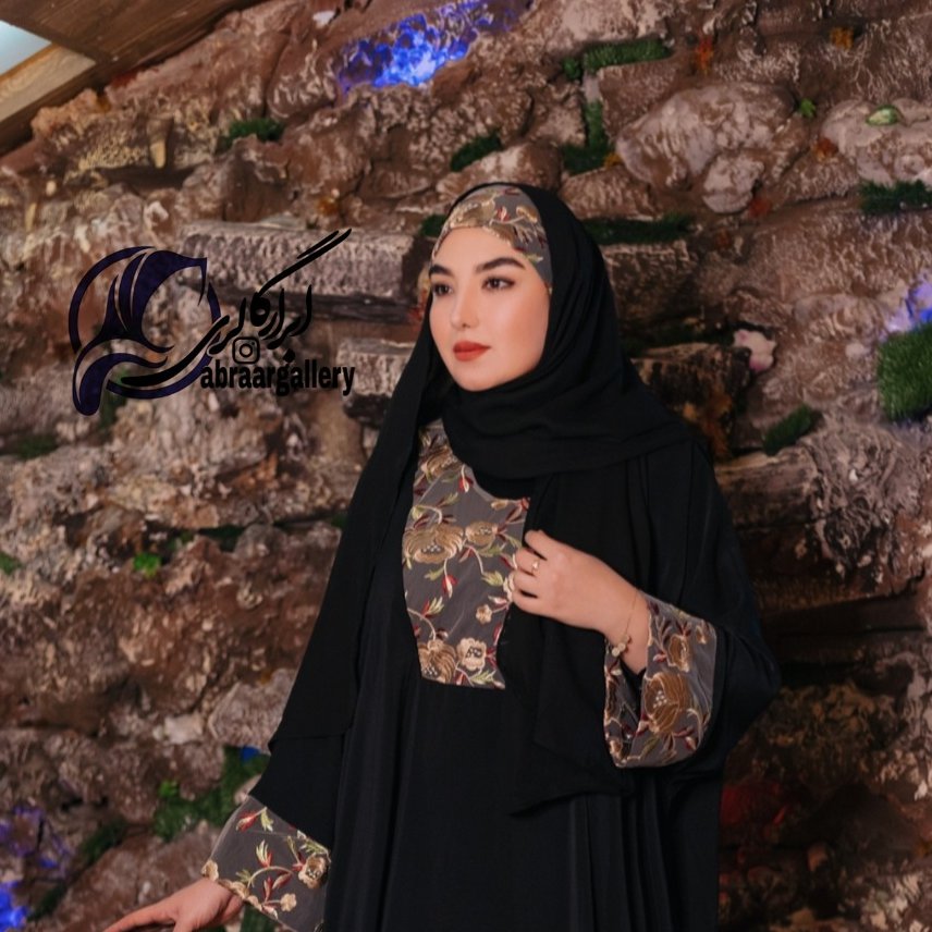 هدشال گرد تور گلدوزی در رنگبندی قابل سفارش با عبا