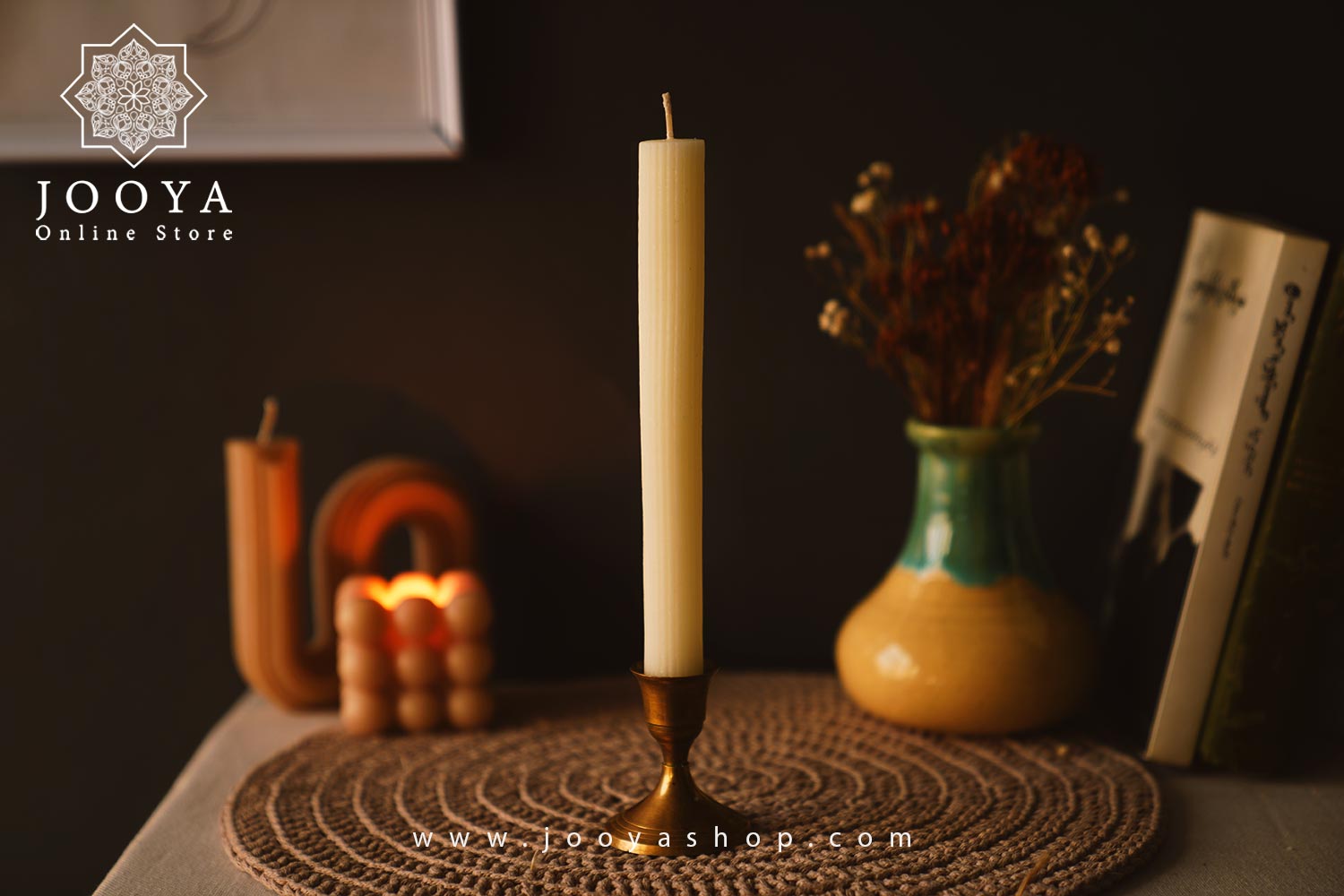 شمع قلمی شیاردار کرم