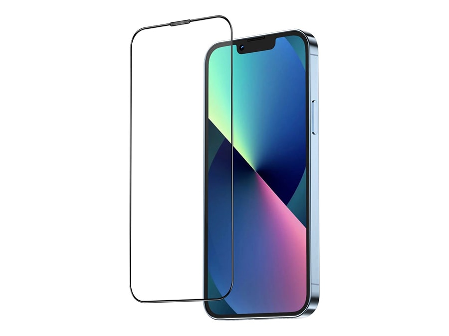 محافظ صفحه نمایش شیشه ای ضد انعکاس آیفون 13 پرو مکس گرین Green iphone 13 Pro Max Anti-Reflective Transparent Glass