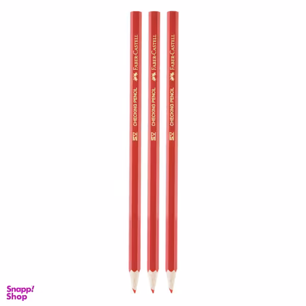 مداد قرمز فابر کاستل مدل 6336 بسته 3 عددی
