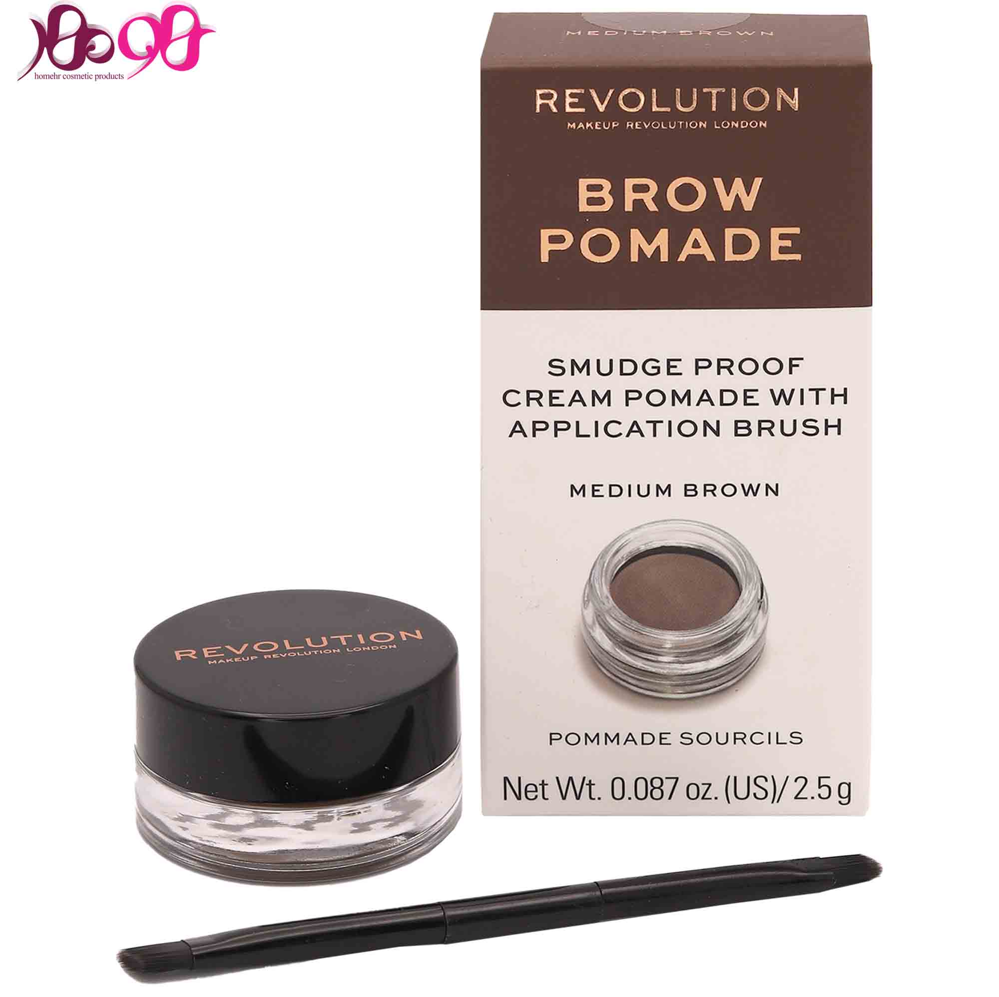 پماد ابرو قهوه ای متوسط رولوشن - revolution