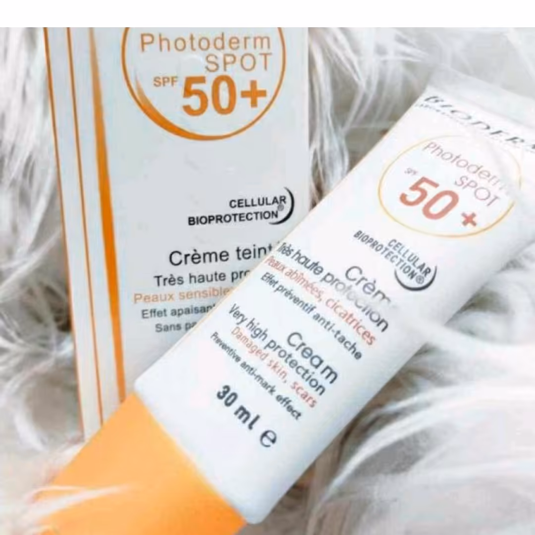 ضدافتاب بیودرما spf50رنگی وبی رنگ