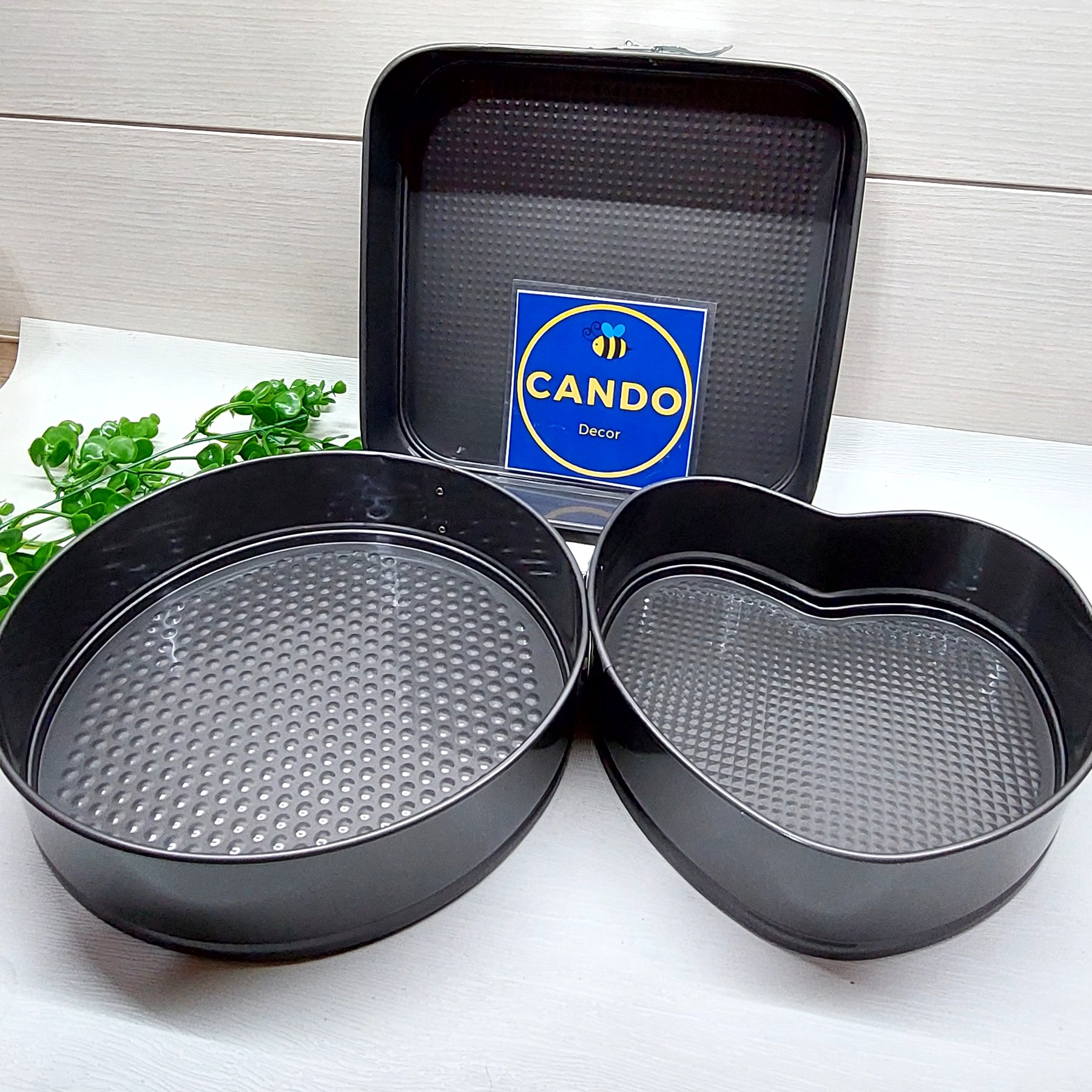 قالب  کیک کمربندی 3 تایی کیک طرح گرد مربع و قلب