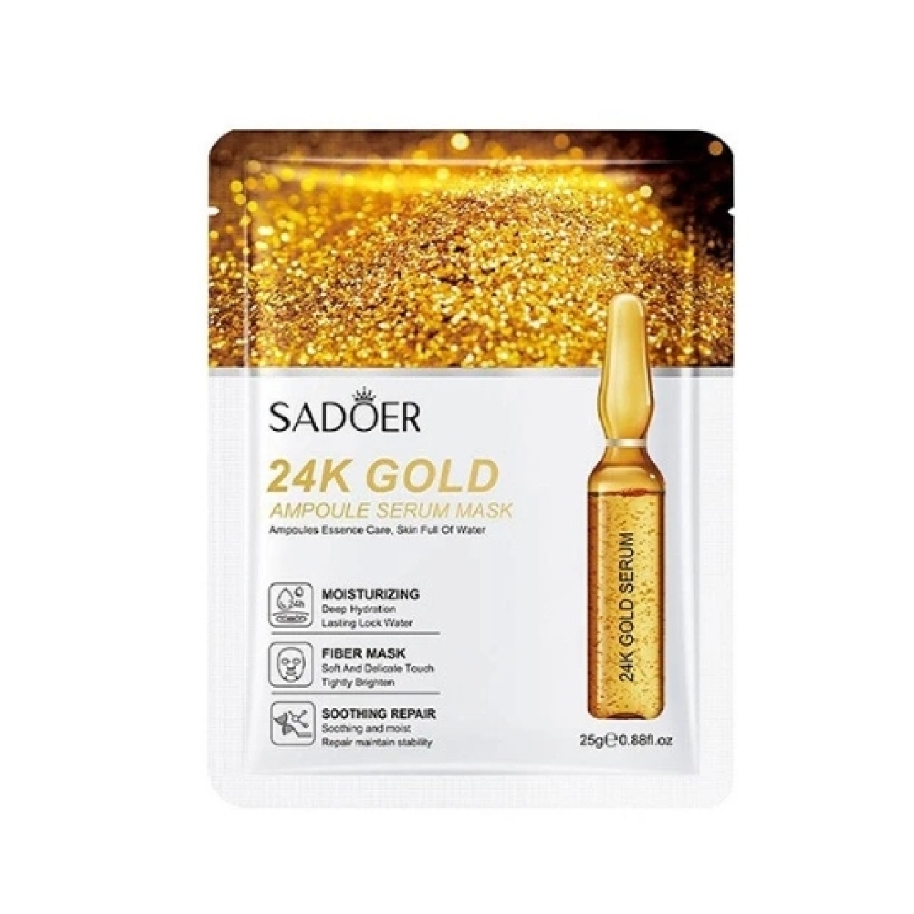 ماسک  ورقه ای سادور مدل گلد 24k وزن 25 گرم