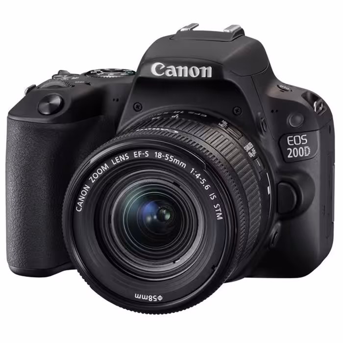 دوربین دیجیتال کانن مدل EOS 200D به همراه لنز EF-S 18-55 mm f/4.5-5.6 IS STM