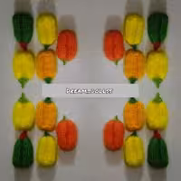 اسکاج بافتنی طرح فلفل دلمه ای