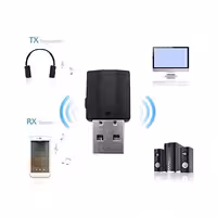 فرستنده و گیرنده صوتی بی سیم BT600 2in1 BT 5.0 Audio Receiver Transmitter Wireless Adapter Mini 3.5mm Rodalind