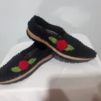 کفش دخترانه گلدوزی شده طرح گل سایز27 مدل شیاری بسیارشیک و مجلسی