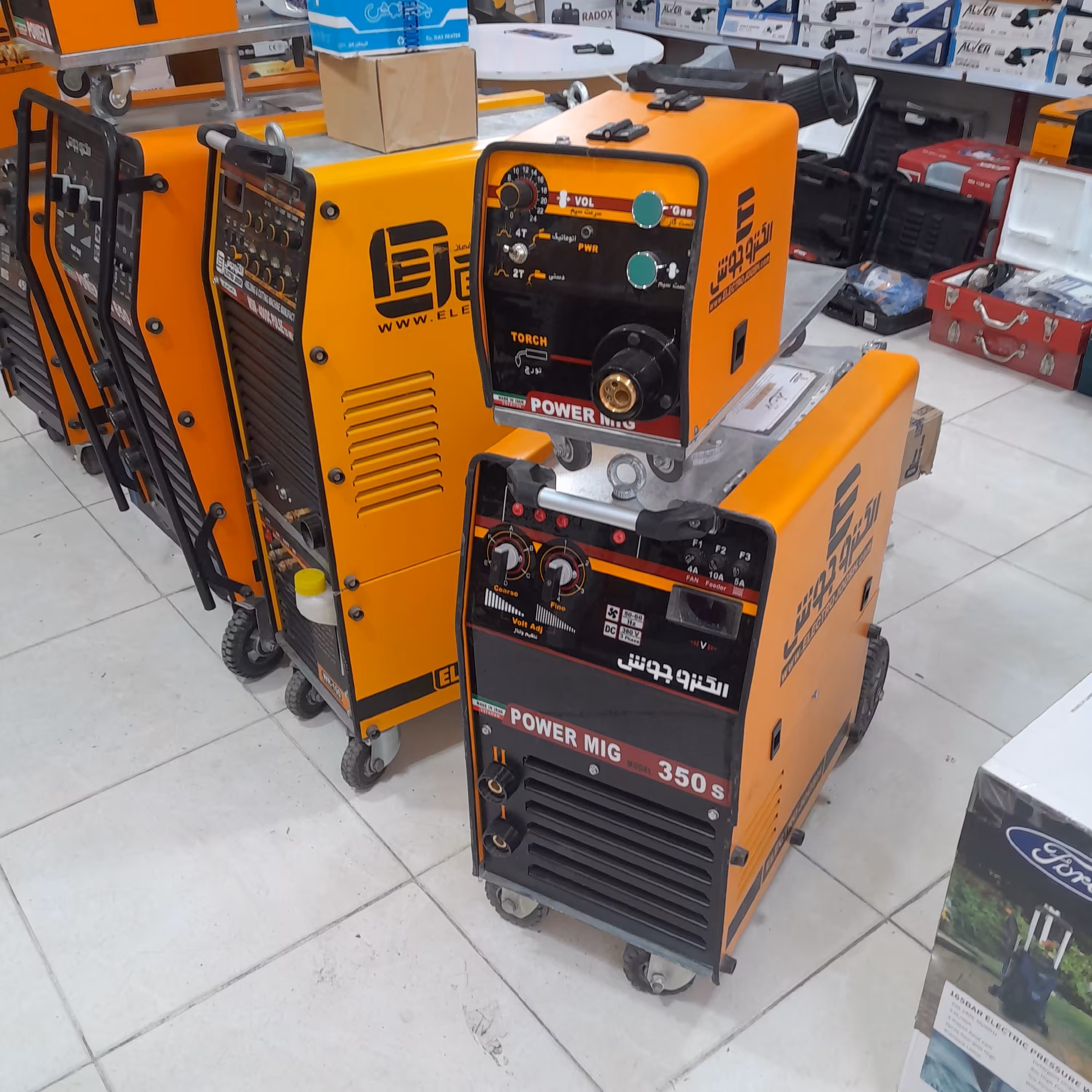 دستگاه جوش co2 هواخنک 350 امپر الکتروجوش