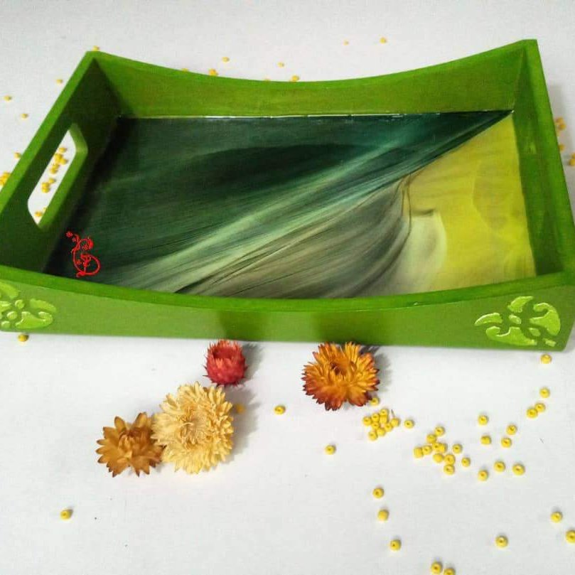 سینی مستطیل رزینی
