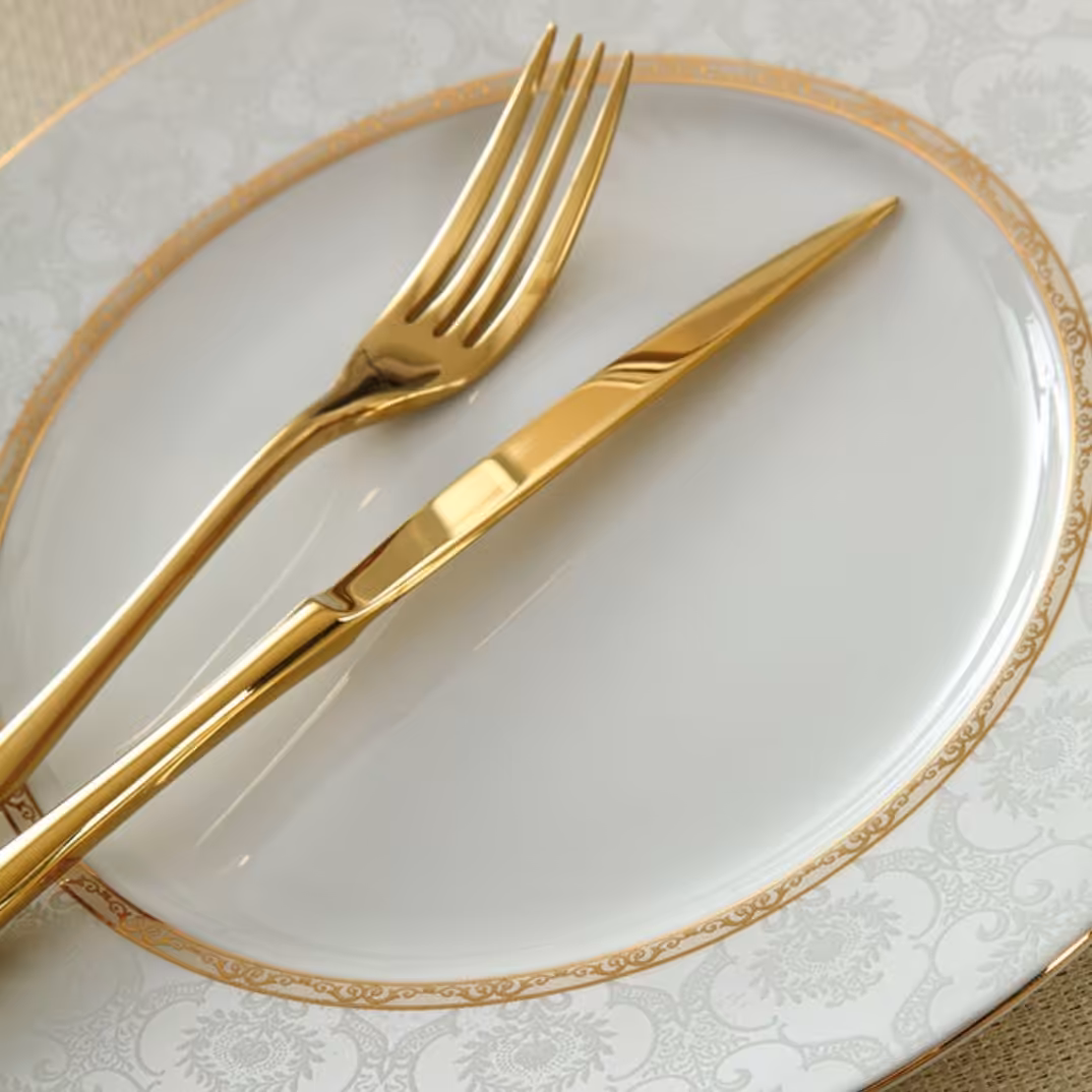 سرویس غذاخوری چینی زرین هدیه طلایی قالب ایتالیااف 28 پارچه 6 نفره - ارسال بصورت پسکرایه