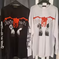 تیشرت انیمه دث نوت استین فینگر دار فری سایز 36-44 لش مناسب همه سنین ارسال رایگان 