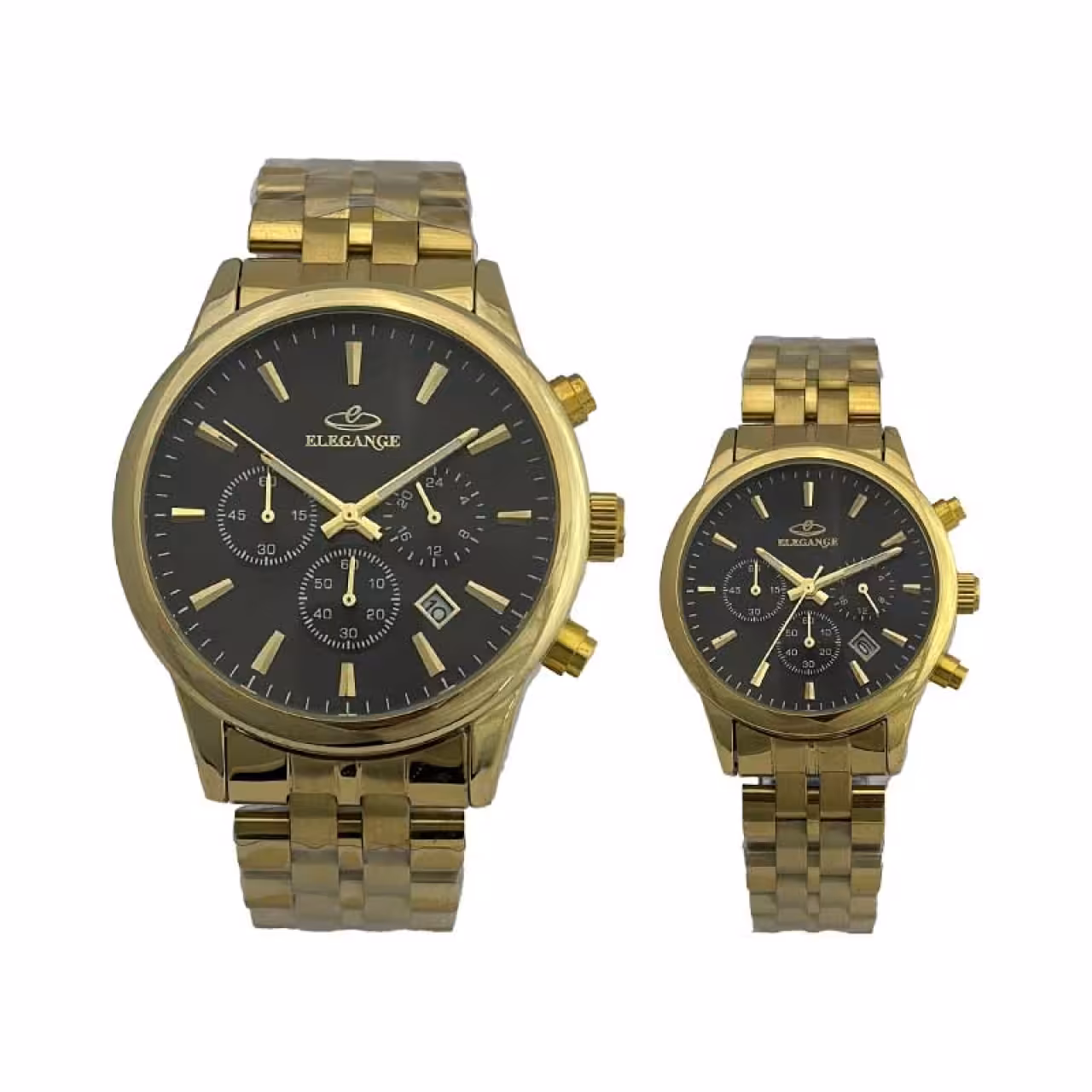 ست ساعت مچی زنانه و مردانه الگانس مدل WS-EMML36902 سه موتوره