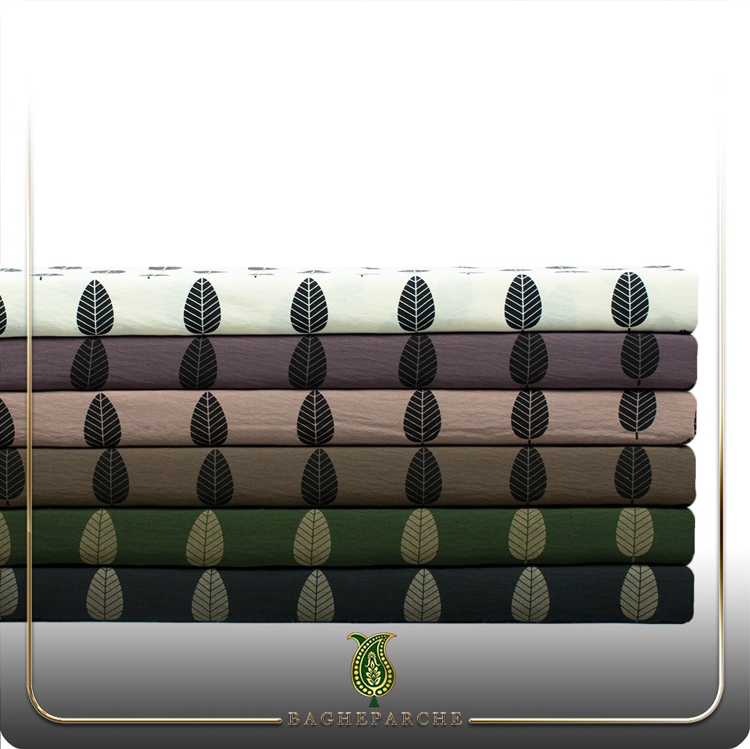 پارچه ابروباد طرح برگی
