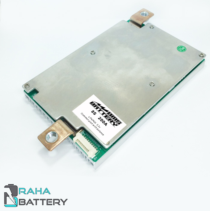 برد محافظ BMS PCM باتری لیتیوم (LFP) 8 سل 200A آمپر 32V