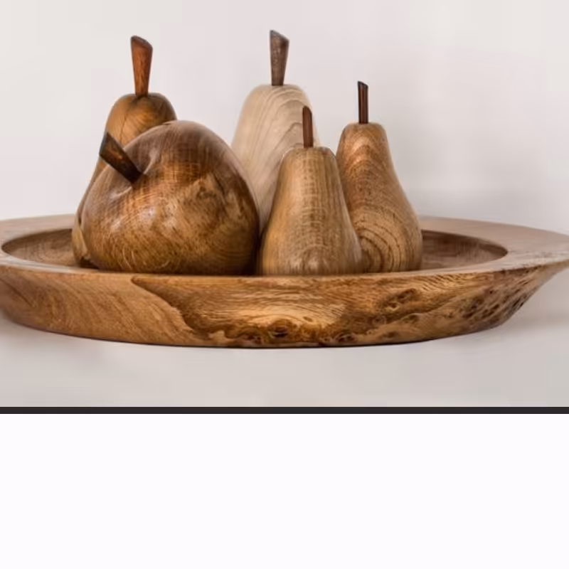 میوه گلابی چوبی دکوری اندازه متوسط